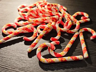 Fibonacci kiss Christmas cane