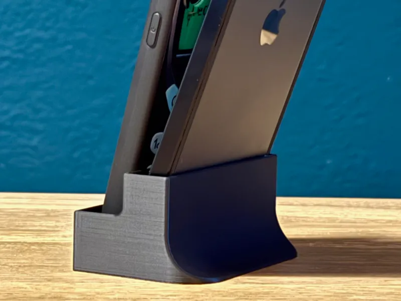 Dual phone holder for two phones