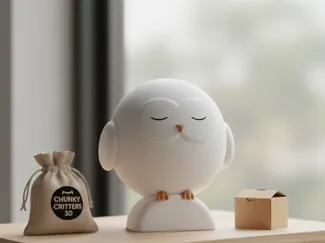 Owly-Poly — L'Hibou Zen Minimaliste