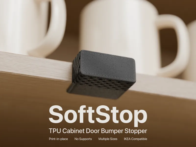 SoftStop - TPU Cabinet Door Bumper Stopper