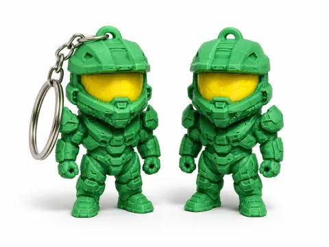 Llavero: Master Chief Halo keychain — referencia de MakerWorld
