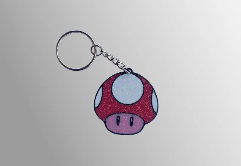 Super Mario Bross Mushroom keychain