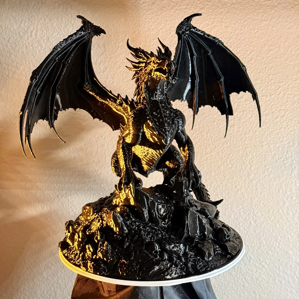 Inferno Dragon – Lava Core 3D Print Statue - Free 3D Print Model ...