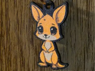 Cute Kangaroo Keychain