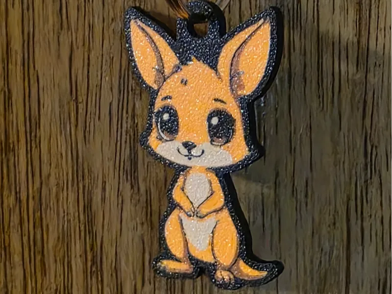 Cute Kangaroo Keychain