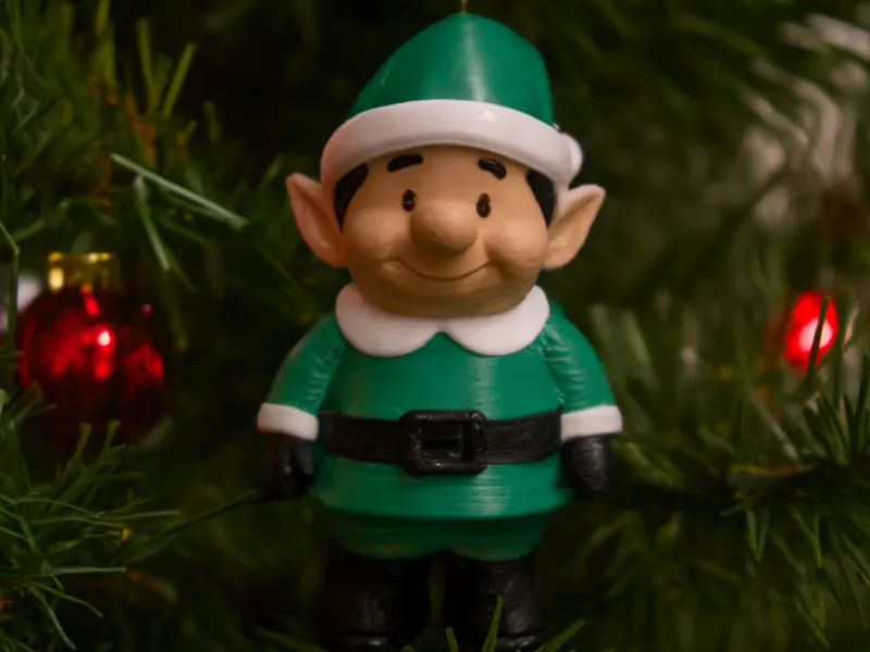 Cute Christmas Elf – Holiday Decoration / Ornament