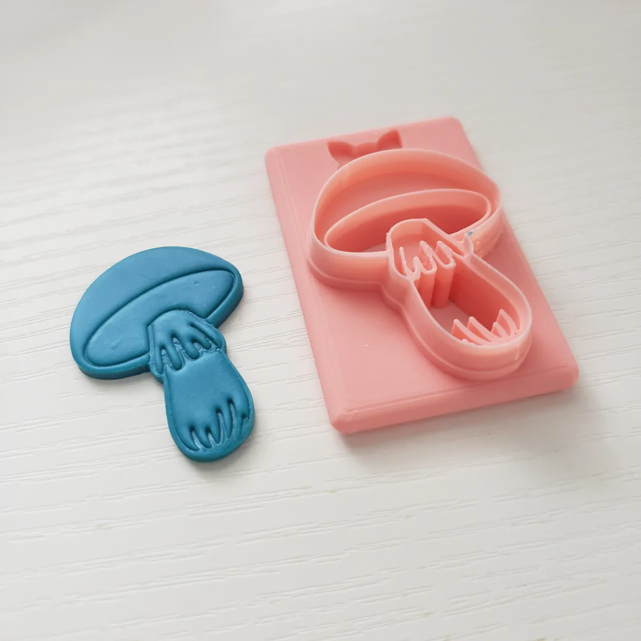 Mushroom 1 Polymer Clay Earring Cutter view 3