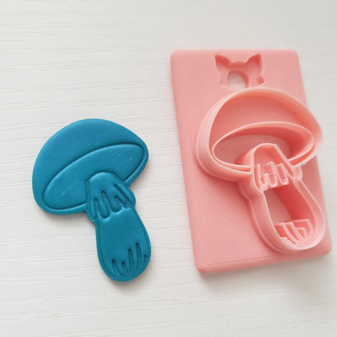 Mushroom 1 Polymer Clay Earring Cutter view 4