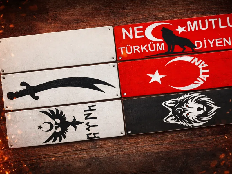 PLAKA ANAHTARLIK ÇİFT YÜZ BASKI