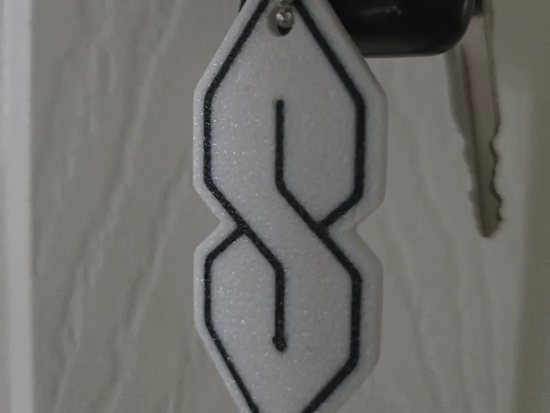 Old School S Keychain