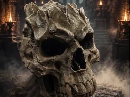 The Petrified Warden — Stoneborn Skull Relic