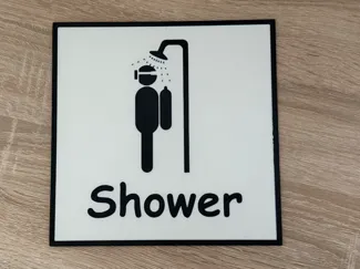 Taucher-Duschschild – Humor trifft auf Design! 