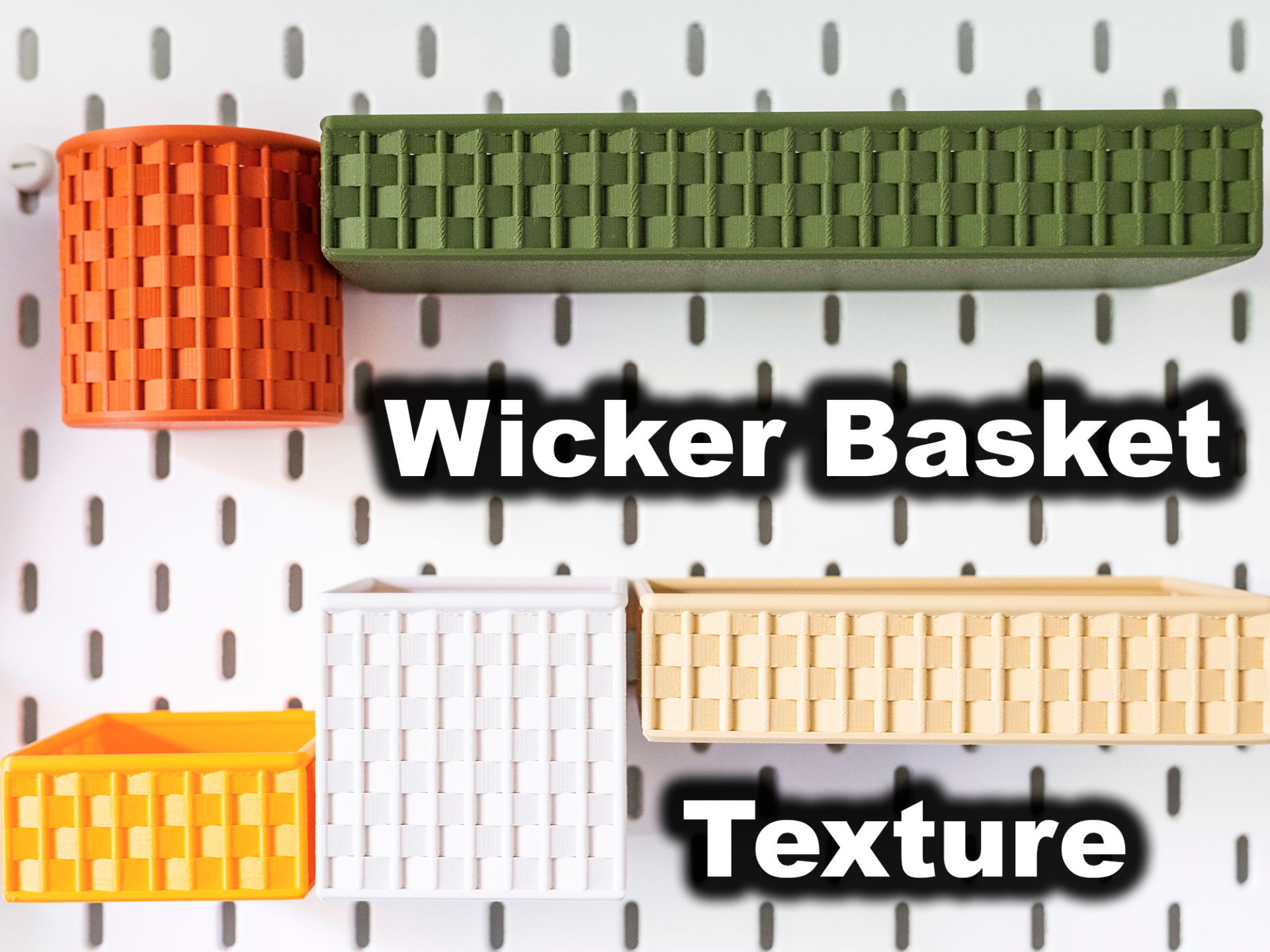Wicker Basket Ikea Skadis Storage Containers 