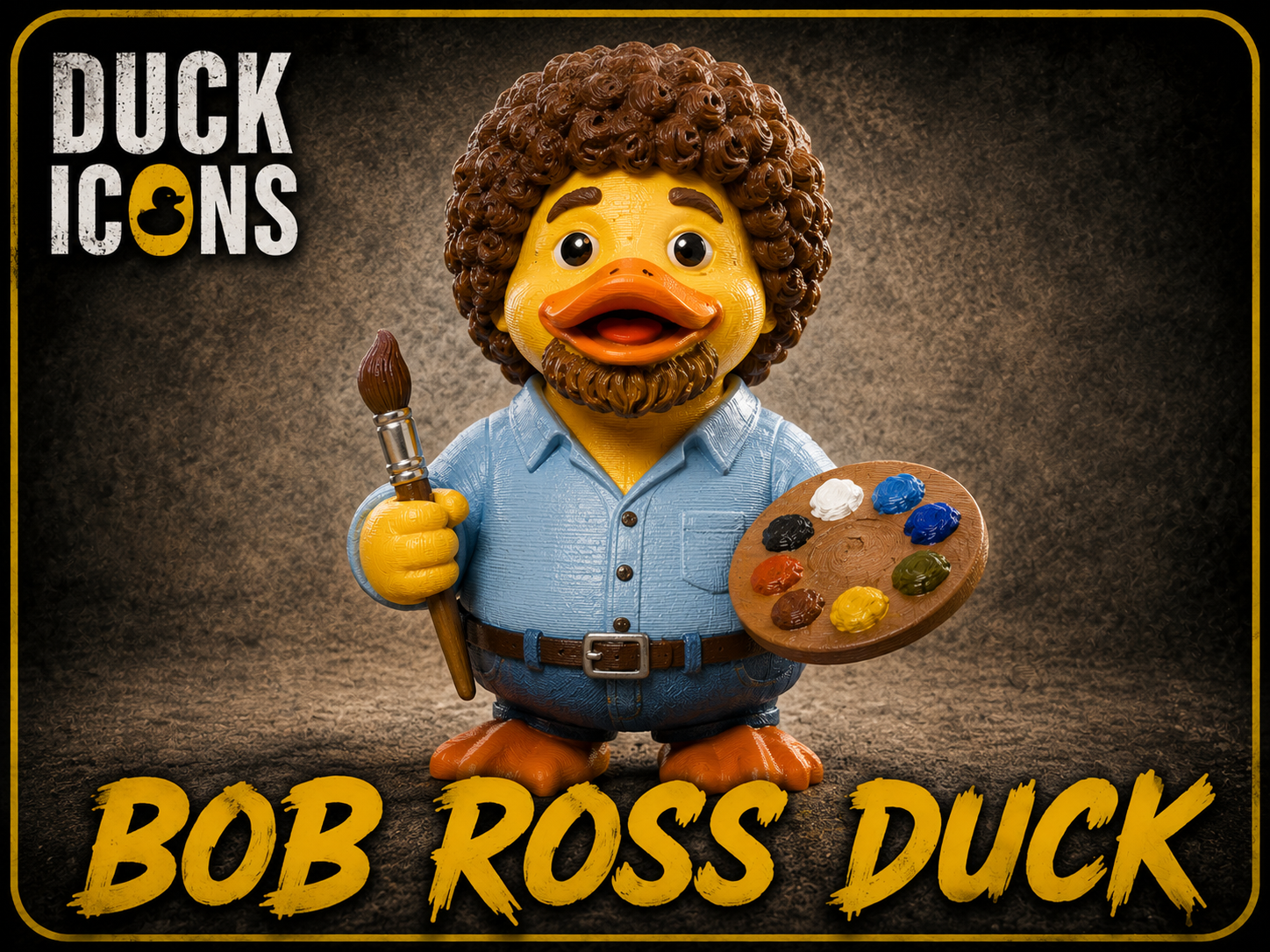 Bob Ross Duck | Duck Icons Collectible Figure