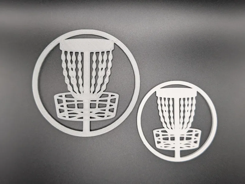 Disc Golf Basket Emblem