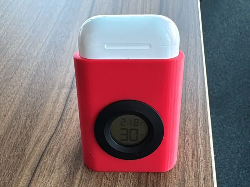 Hygrometer/Thermometerständer mit Air Pod halter