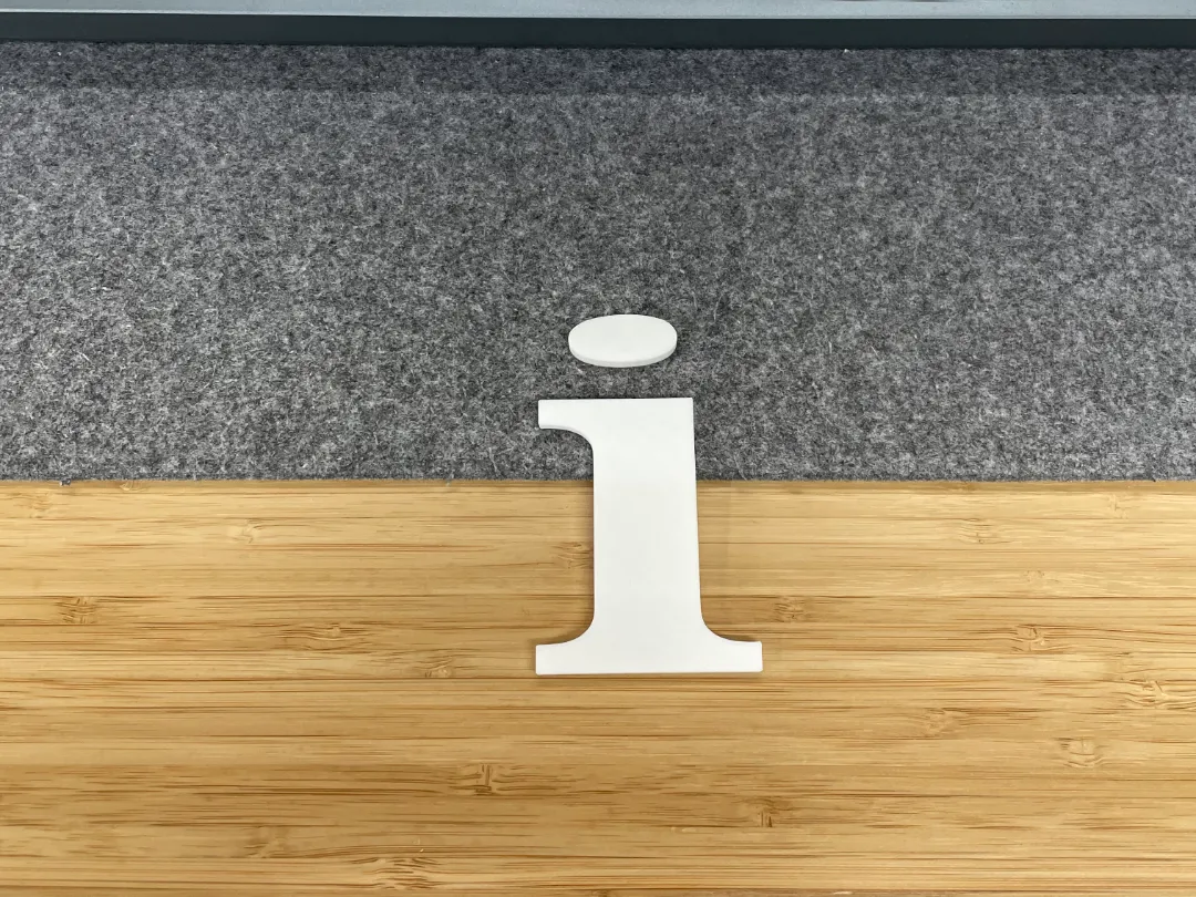 Lettre décorative i minuscule