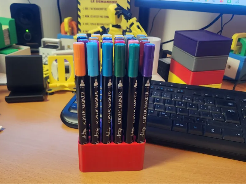 Acrylic Marker Holder 24