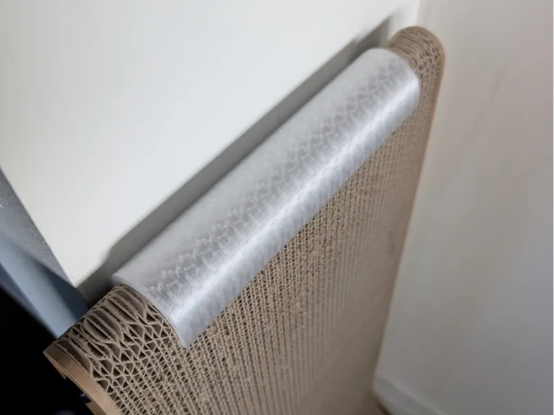 Cardboard Cat Scratcher Wall Shim