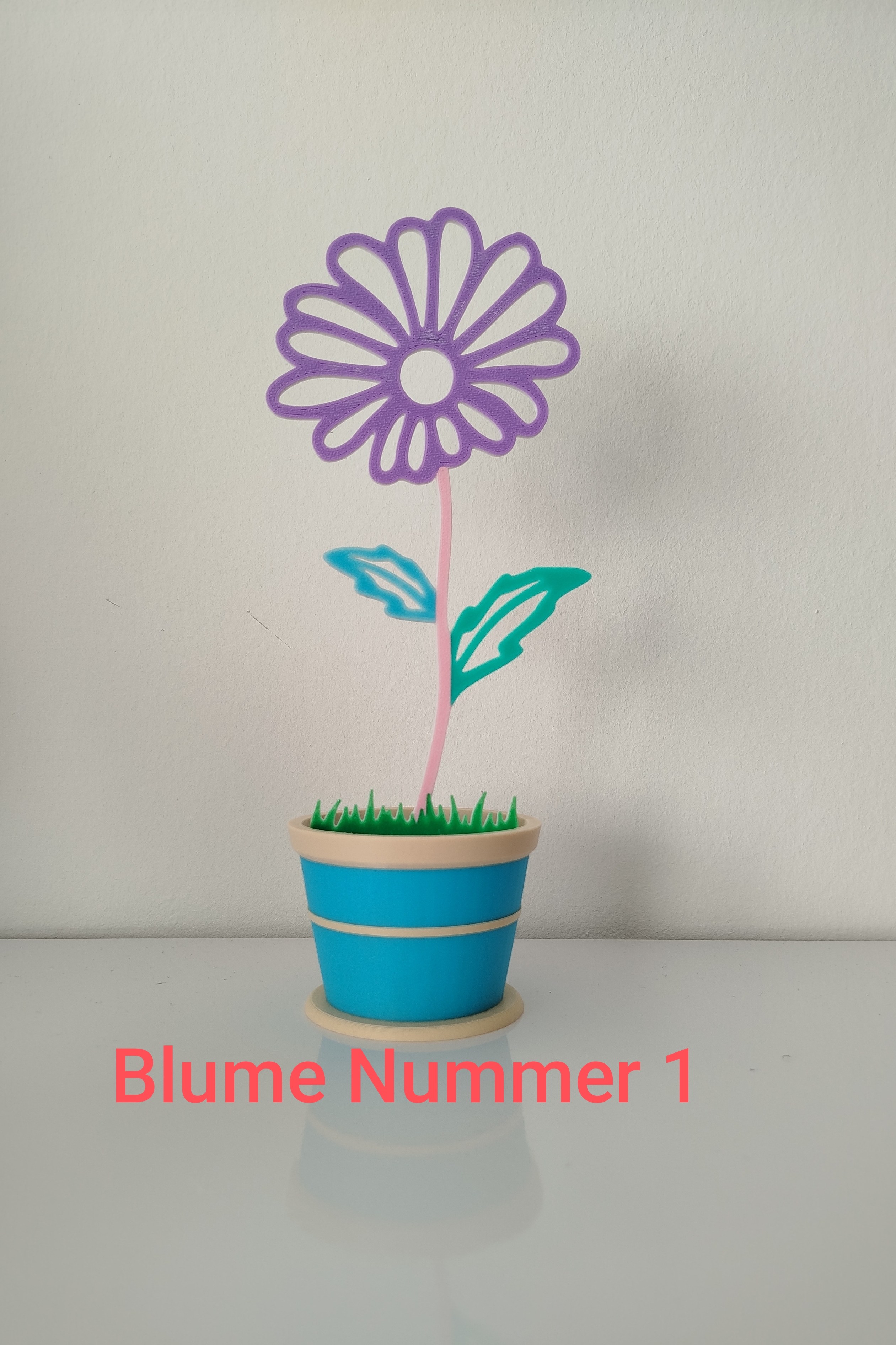 Miniatura 1 do modelo 3D Blume im Topf bunt 