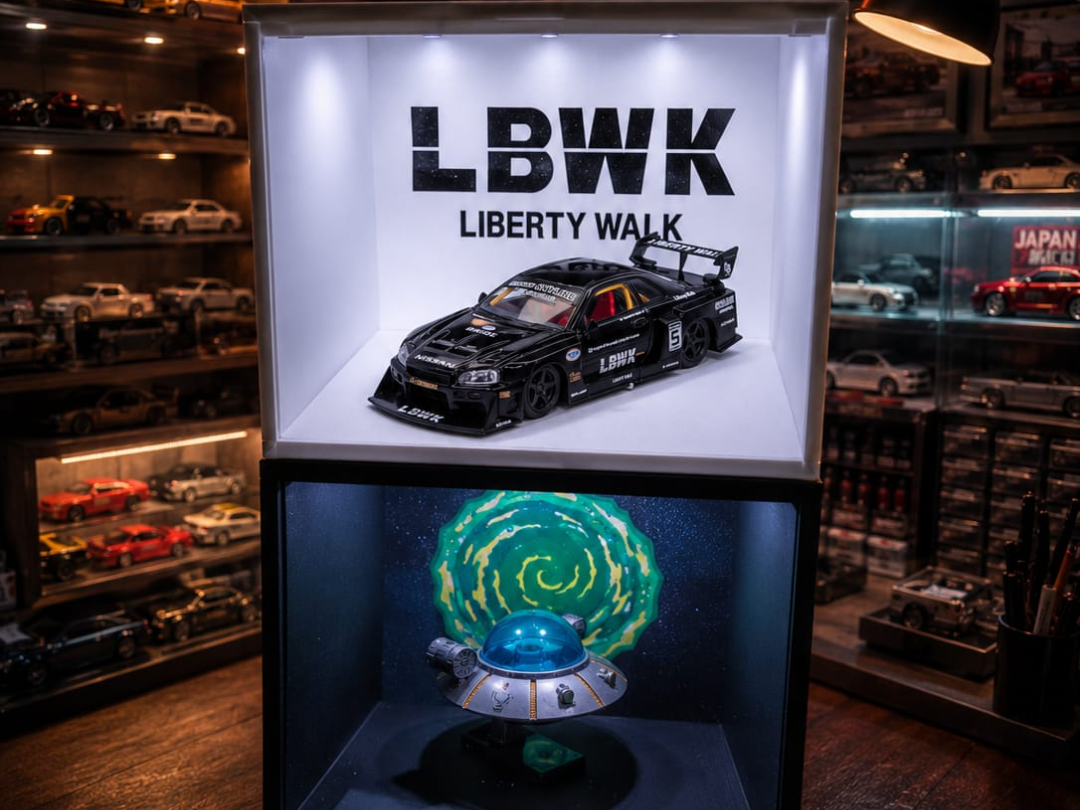 Lithophane diorama display showroom