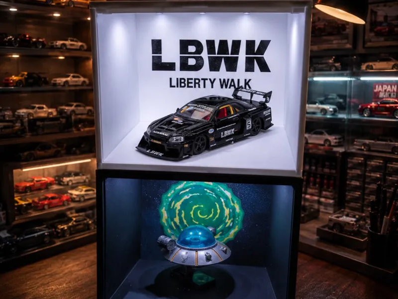Lithophane diorama display showroom