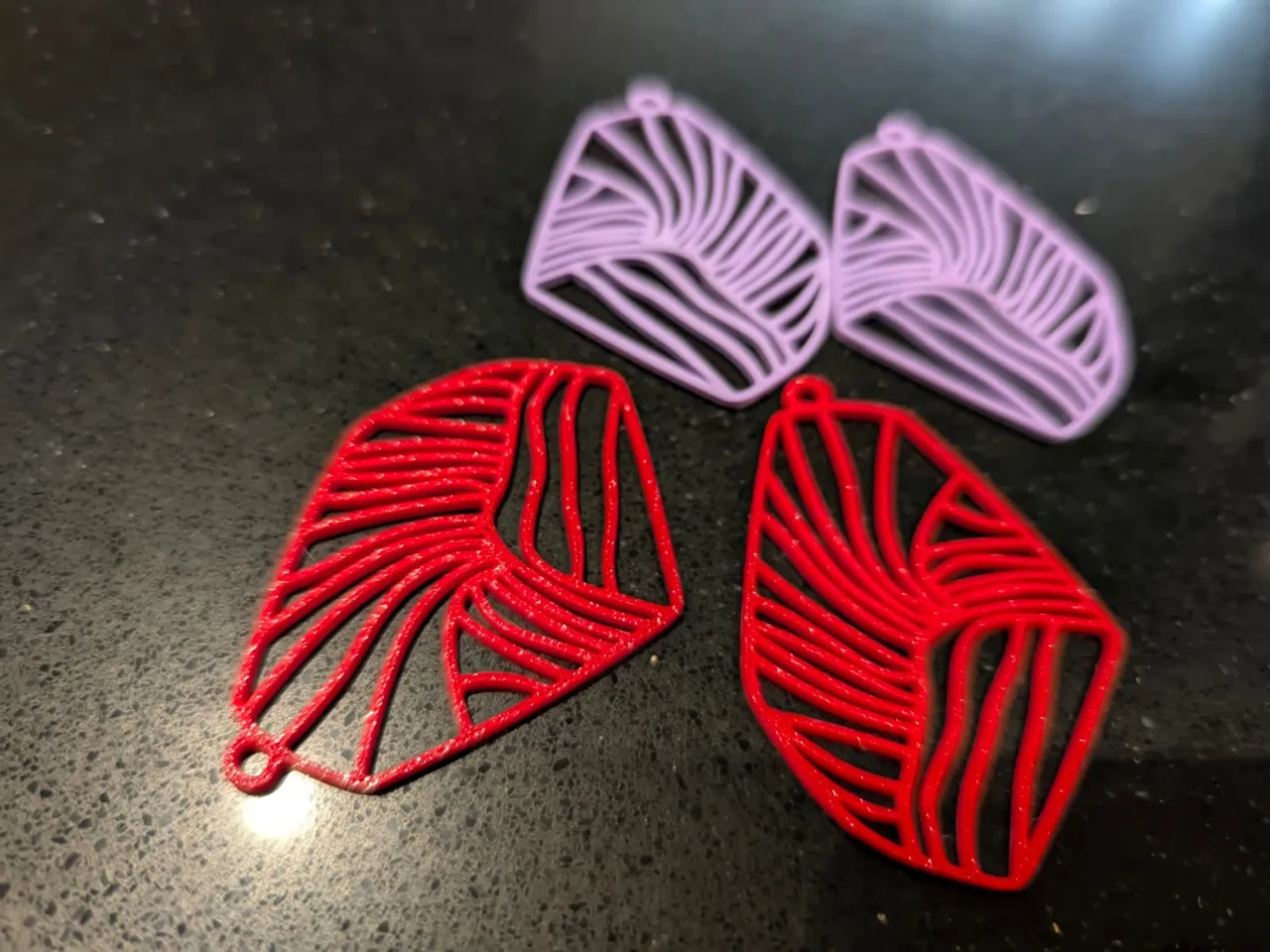 Elegant Earrings - Quick Gift & Print - Model #02 view 3