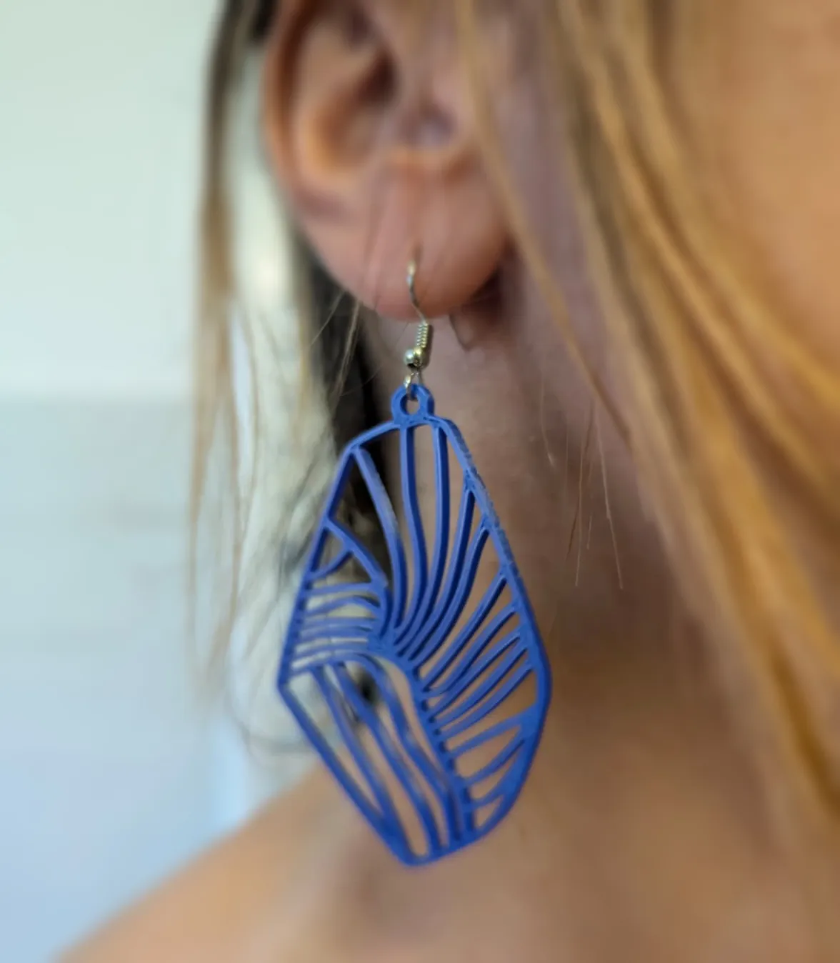 Elegant Earrings - Quick Gift & Print - Model #02 view 2