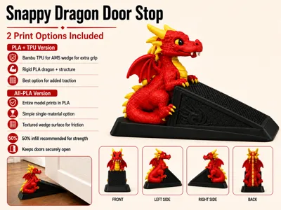 Snappy Dragon Door Stop