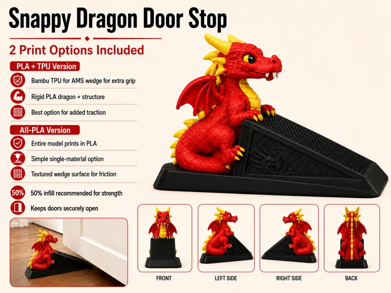 Snappy Dragon Door Stop