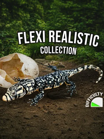 Letrero o emblema decorativo: Realistic Flexi Monitor Lizard Baby — vista de referencia 2