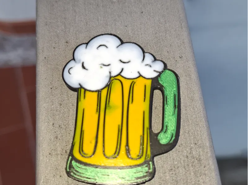 beer mug keychain