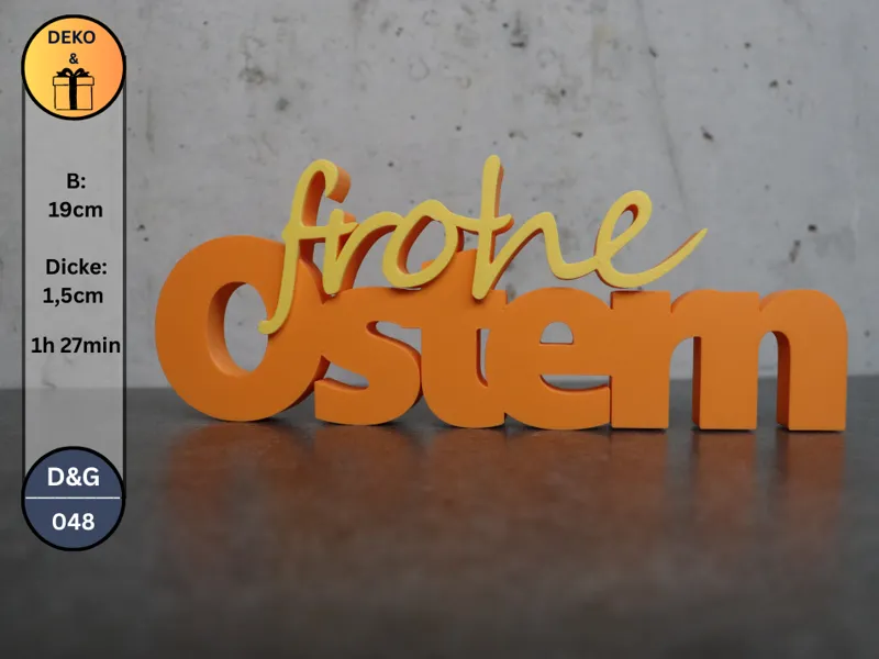 Schriftzug Frohe Ostern