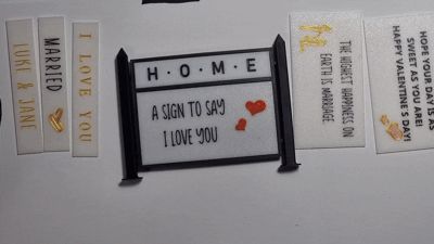 Simple Message Board with switchable Messages by derLordi - MakerWorld