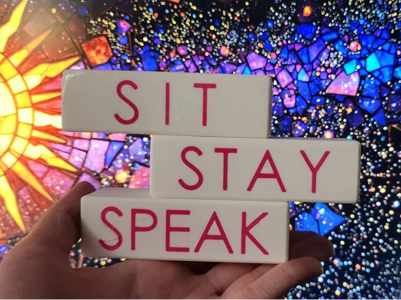 Sit, stay, speak bricks! 
