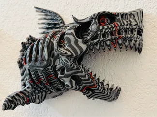 Skullwood Swamp Shark - Colorstacked wall hanger
