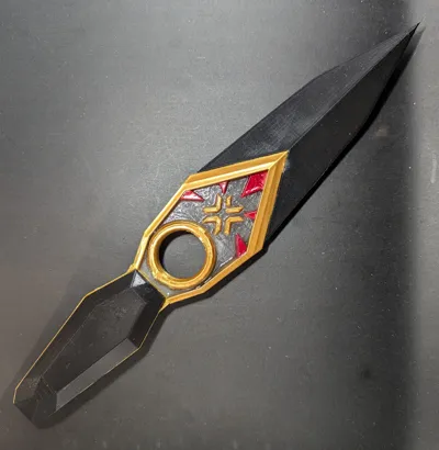 Valorant Champions 2023 Kunai Knife - Free 3D Print Model - MakerWorld