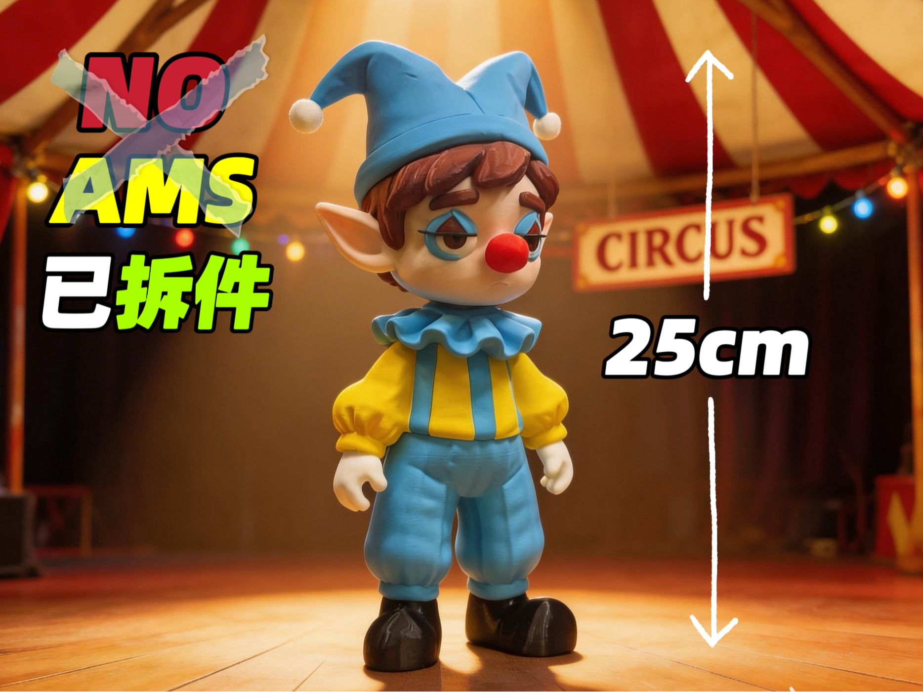 [NoAMS]小丑的马戏团日记-男生版 原创手办摆件 高度25cm|circus clown