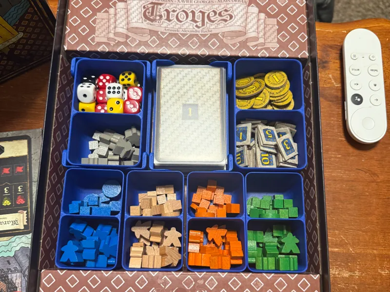 Troyes Board Game Insert