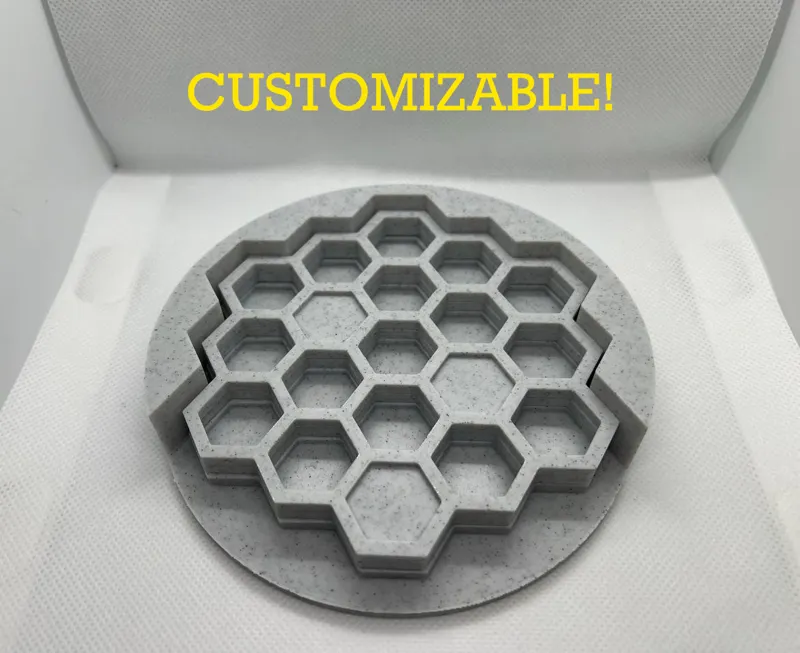 Bee-Inspired Honeycomb Coasters