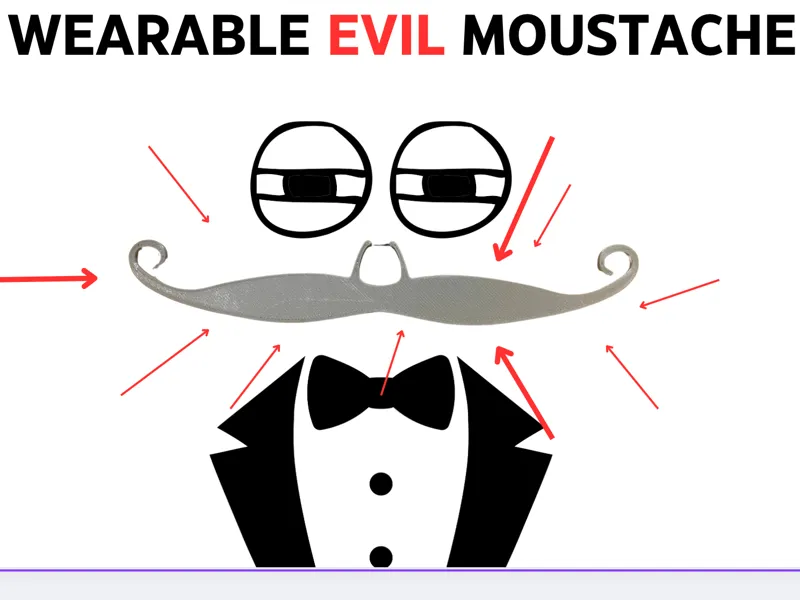 Wearable Evil Moustache