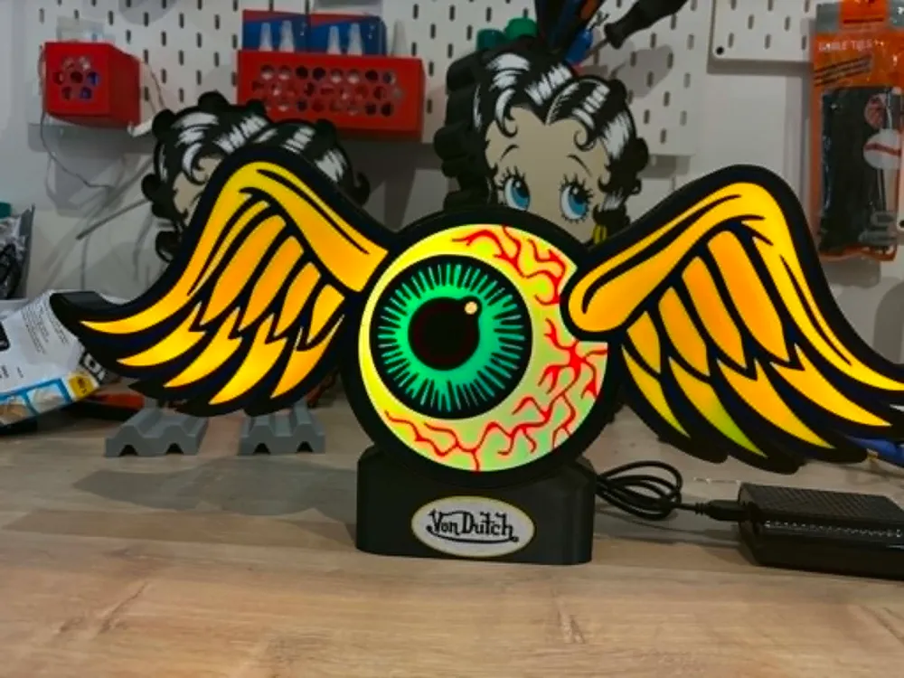 Accesorio de iluminación decorativa: lampe von Dutch. Referencia del modelo original.