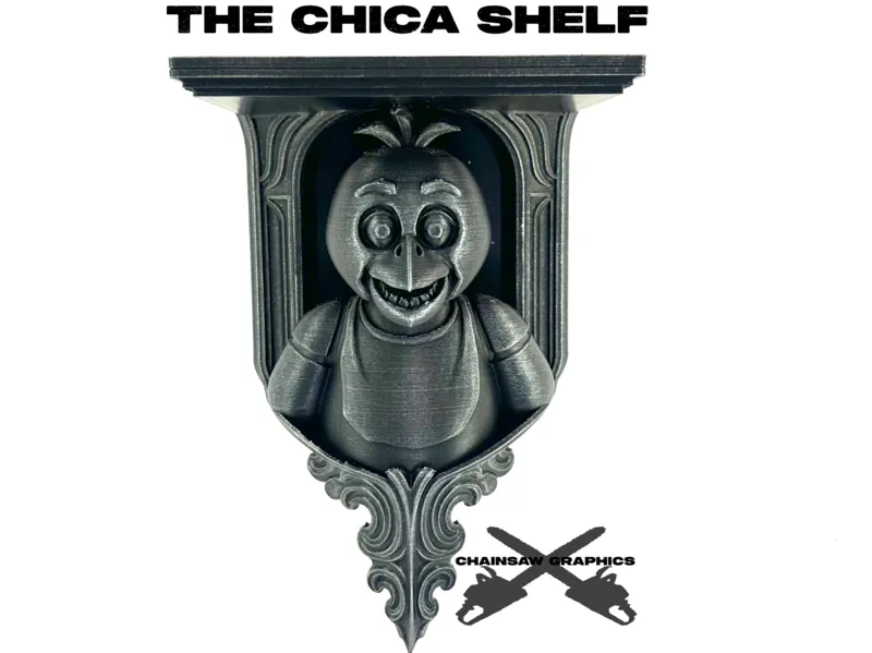 The Chica Shelf - FNAF wall mounted shelf