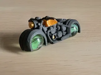 Bobber Style Marble Motorcycle