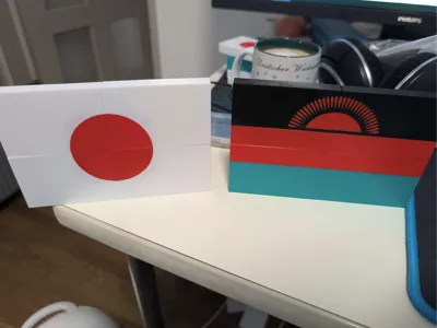 Modular Magnetic Country Flag Quadrants