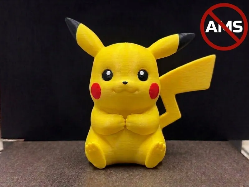 PIKACHU - figurine (AMS version + NO AMS)