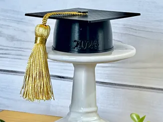 Grad cap for cake topper