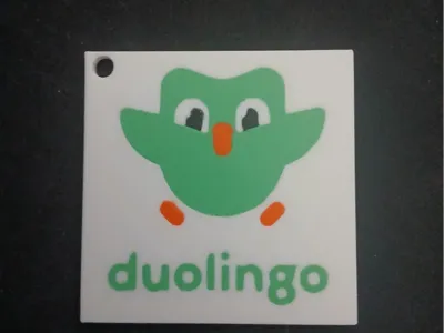 Duolingo keychain