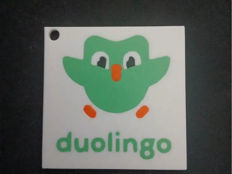 Duolingo keychain