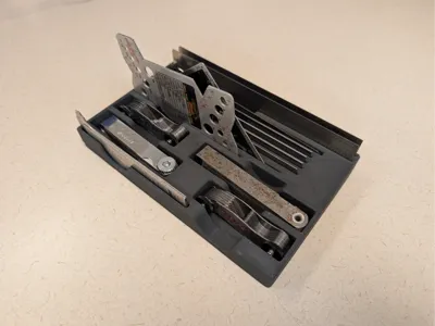 Steel Rule, Feeler Gauge, and Thread Pitch Holder